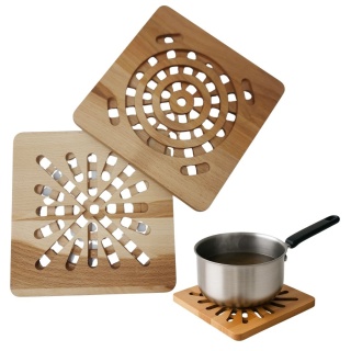 Podstawka Pod Gorący Garnek Drewniane Dwustronna Zabezpieczająca Blat