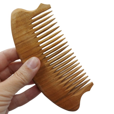 Drewniany Grzebień Kieszonkowy z Czereśni 15 cm – Naturalny, Nie Elektryzuje Włosów