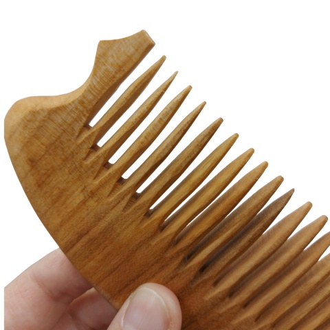 Drewniany Grzebień Kieszonkowy z Czereśni 15 cm – Naturalny, Nie Elektryzuje Włosów