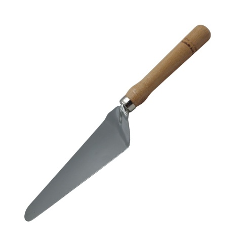 Łopatka do Ciasta Stalowa z Drewnianą Rączką Bukową | Szpatułka do Tortów i Wypieków