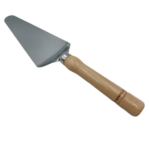 Łopatka do Ciasta Stalowa z Drewnianą Rączką Bukową | Szpatułka do Tortów i Wypieków