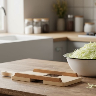 Szatkownica Drewniana Mała Olejowana 43 cm | Łopatka Kuchennna Gratis