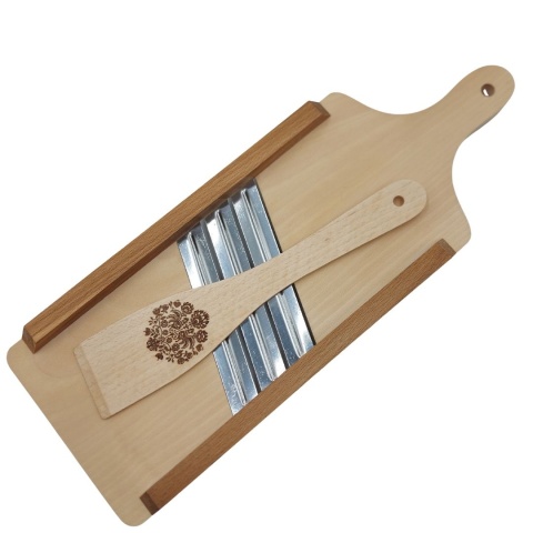 Szatkownica Drewniana Mała Olejowana 43 cm | Łopatka Kuchennna Gratis