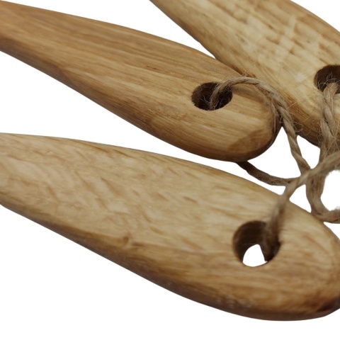 Zestaw Drewnianych Przyborów Kuchennych z Dębu – 3 Elementy