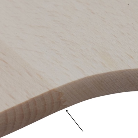 Deska Do Krojenia Klasyczna Drewniana z Rączką 44×20 cm | Polska Produkcja