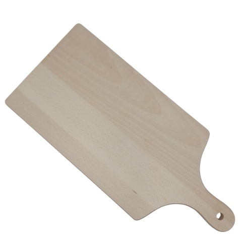 Deska Do Krojenia Klasyczna Drewniana z Rączką 44×20 cm | Polska Produkcja