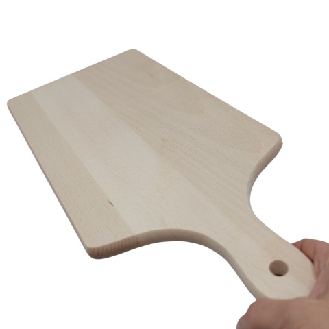 Deska Do Krojenia Klasyczna Drewniana z Rączką 44×20 cm | Polska Produkcja