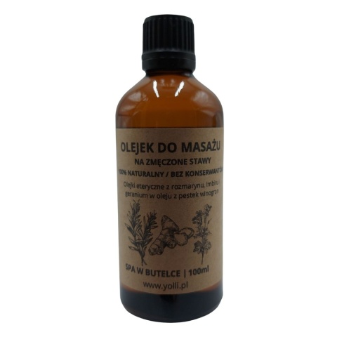 Wegański Olejek do Masażu na Zmęczone Stawy 100ml