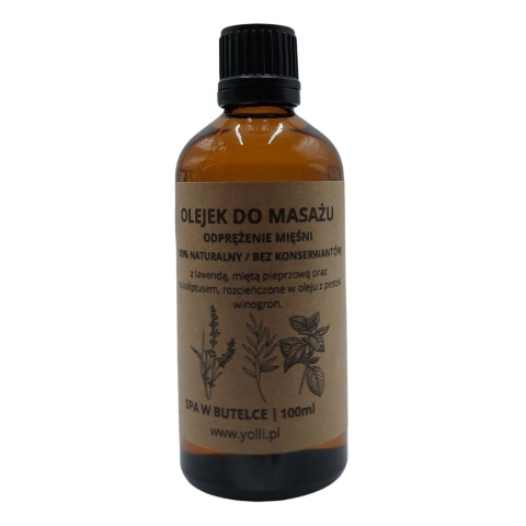 Naturalny Olejek do Masażu na Bolące Mięśnie