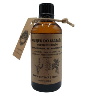 Naturalny Olejek do Masażu na Bolące Mięśnie