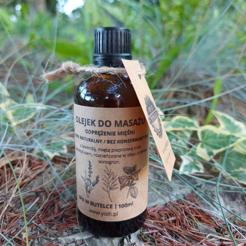 Naturalny Olejek do Masażu na Bolące Mięśnie