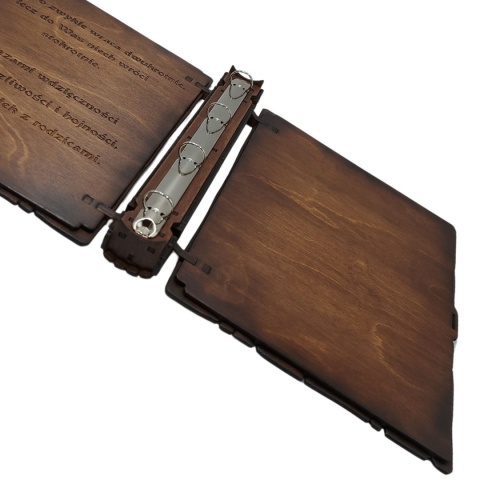 Drewniana Teczka A4 z Grawerem Orła – Segregator Prezent Rękodzieło