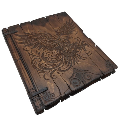 Drewniana Teczka A4 z Grawerem Orła – Segregator Prezent Rękodzieło