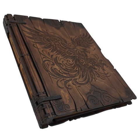 Drewniana Teczka A4 z Grawerem Orła – Segregator Prezent Rękodzieło