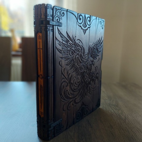 Drewniana Teczka A4 z Grawerem Orła – Segregator Prezent Rękodzieło