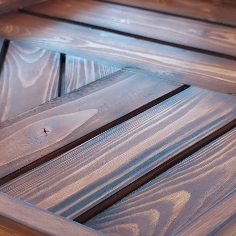 Drewniana Taca Heksagon 52cm – Rustykalna Podstawka pod Świece i Dekoracje Boho