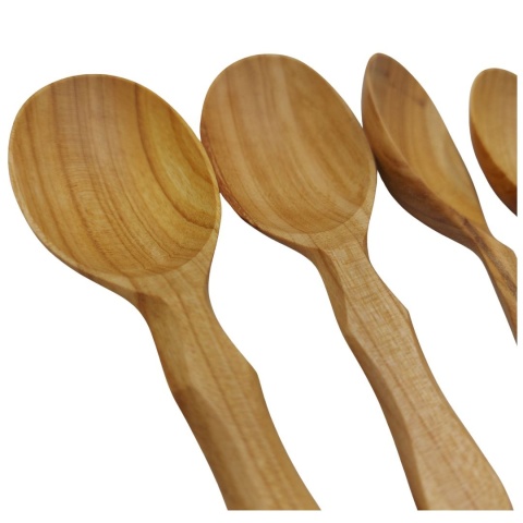 Łyżka Drewniana Do Zupy Sztućce Drewniane Komplet 6 Łyżek Drewnianych
