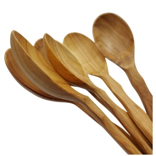 Łyżka Drewniana Do Zupy Sztućce Drewniane Komplet 6 Łyżek Drewnianych