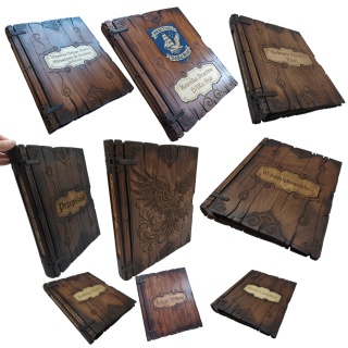 Personalizowana Księga Gości Menu | Drewniany Segregator A4 | Prezent z Dedykacją Ręcznie Wykonany